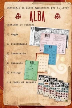ALBA - Materiali Aggiuntivi: Set di Schede e Adesivi