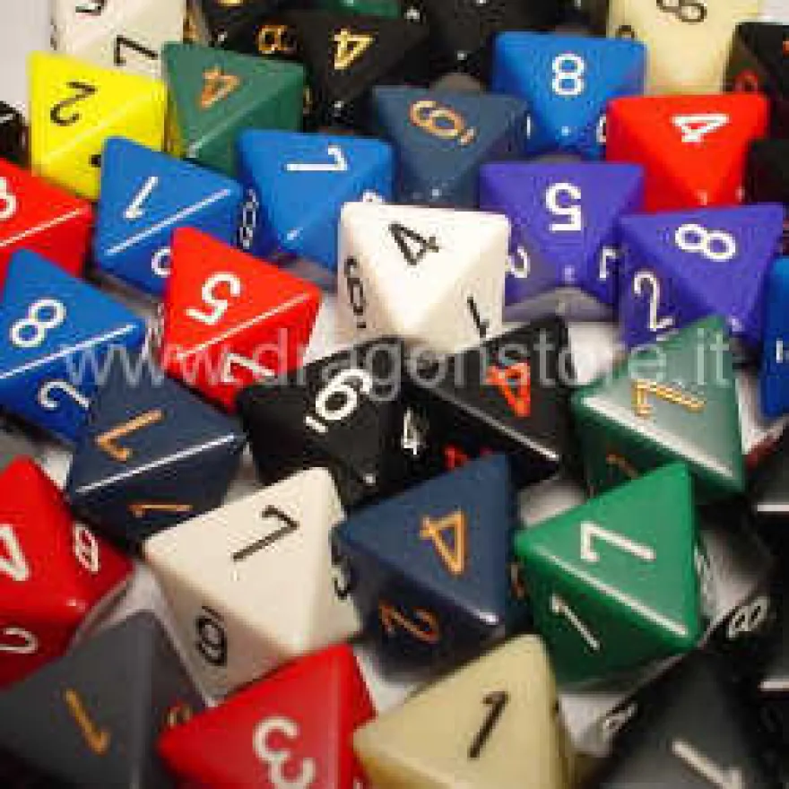Assortimento 50 Dadi Opachi - D8