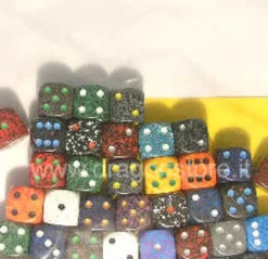 Assortimento 50 Dadi Speckled - Mini D6 con Puntini