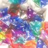 Assortimento 50 Dadi Trasparenti - D4
