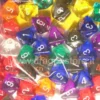 Assortimento 50 Dadi Trasparenti - D8