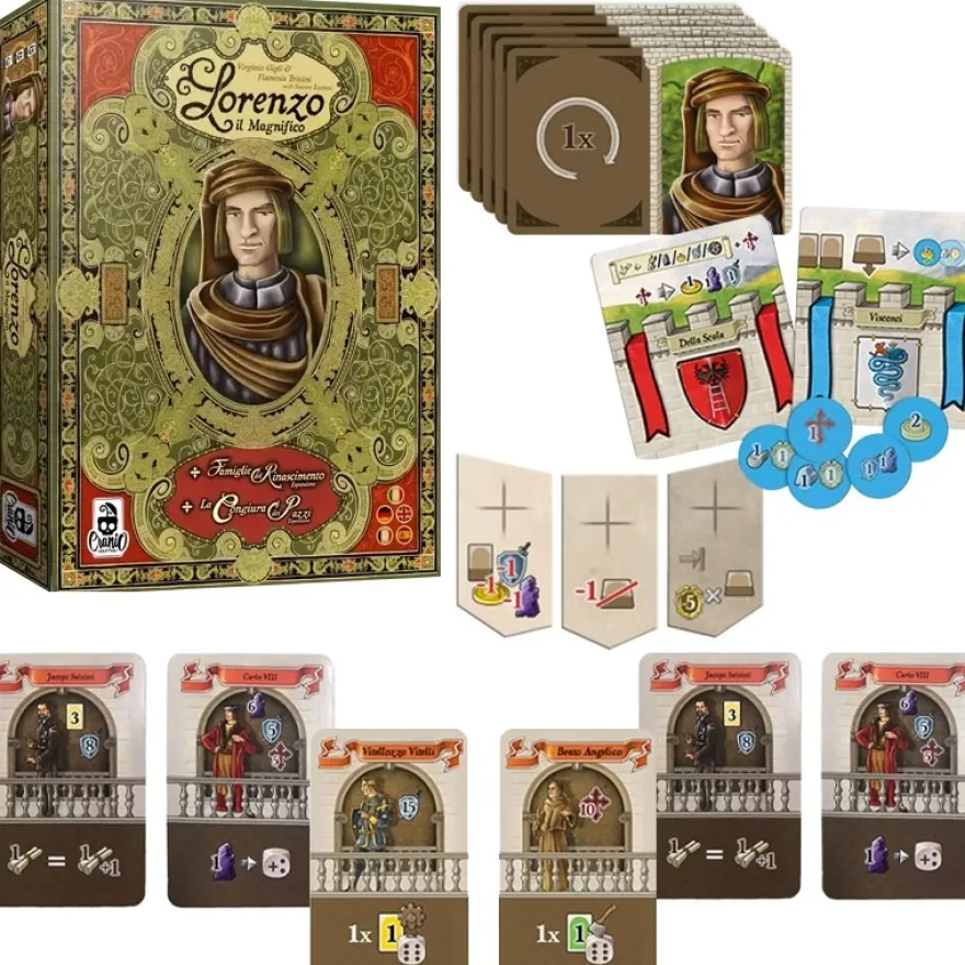 Bundle FIRENZE Lorenzo il Magnifico Big Box + Set Completo di Promo Italiane