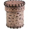 Bussolotto Lanciadadi - Dice Macabre - Pelle Beige