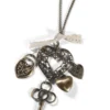 Collana - Pendenti Cuori e Chiave