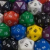 Dadi d20 Jumbo Opachi - Assortimento