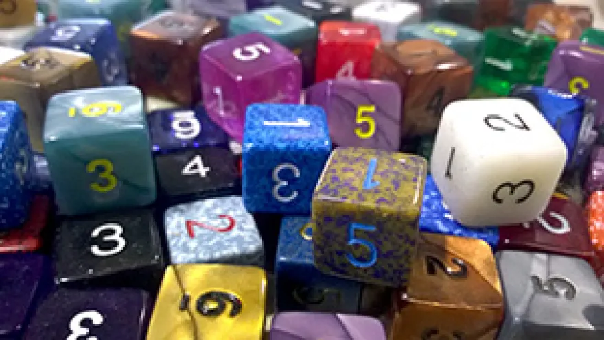 Dadi Medi d6 con numeri - Assortimento