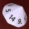 Dado d14 Big - Numeri 1-14