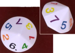 Dado d14 Big - Numeri 1-7 ripetuti