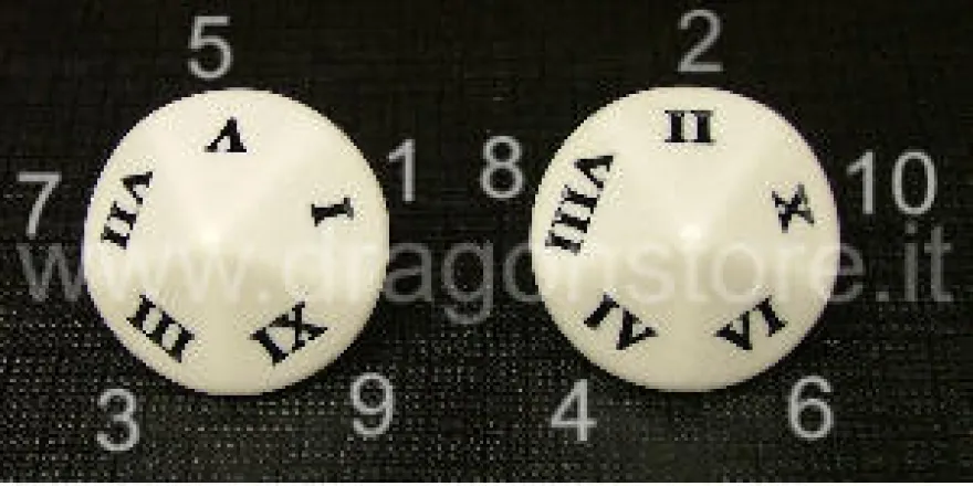 Dado d10 Big - Numeri Romani