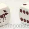 Dado d6 con Animale - Alce