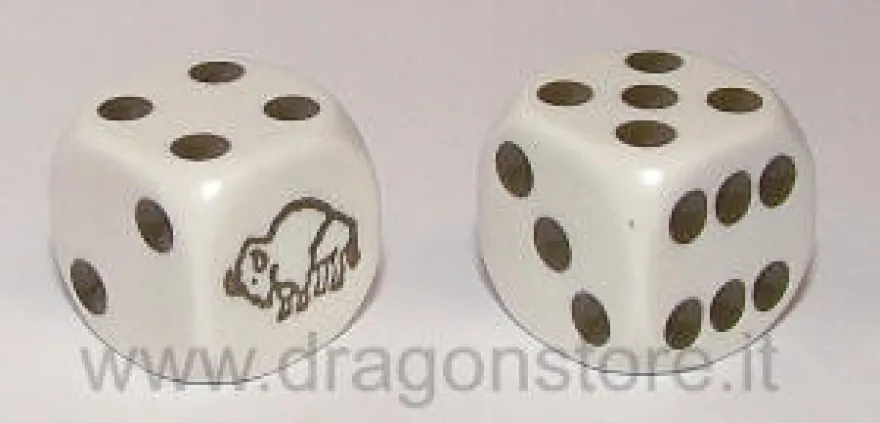 Dado d6 con Animale - Bisonte