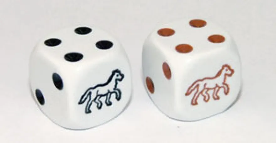 Dado d6 con Animale - Cavallo