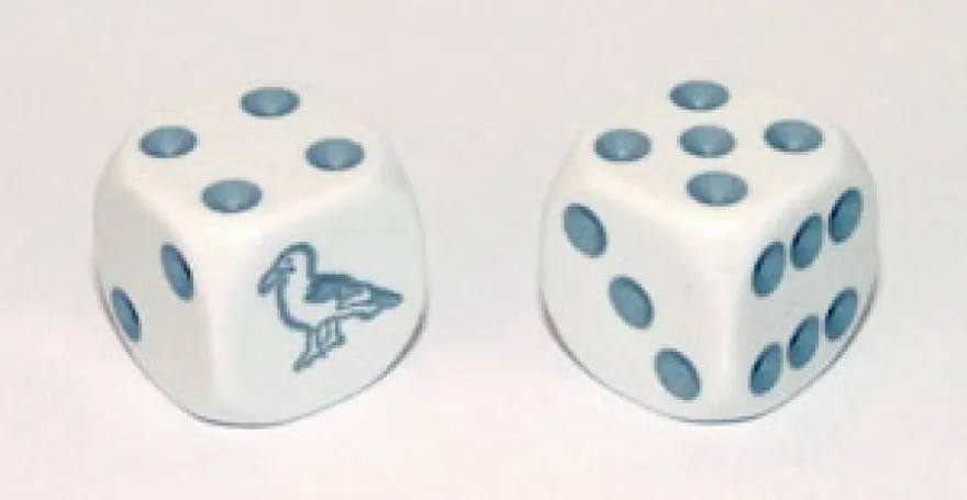 Dado d6 con Animale - Gabbiano