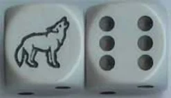 Dado d6 con Animale - Lupo