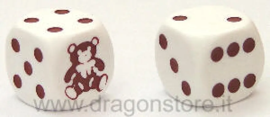 Dado d6 con Animale - Orsetto Teddy