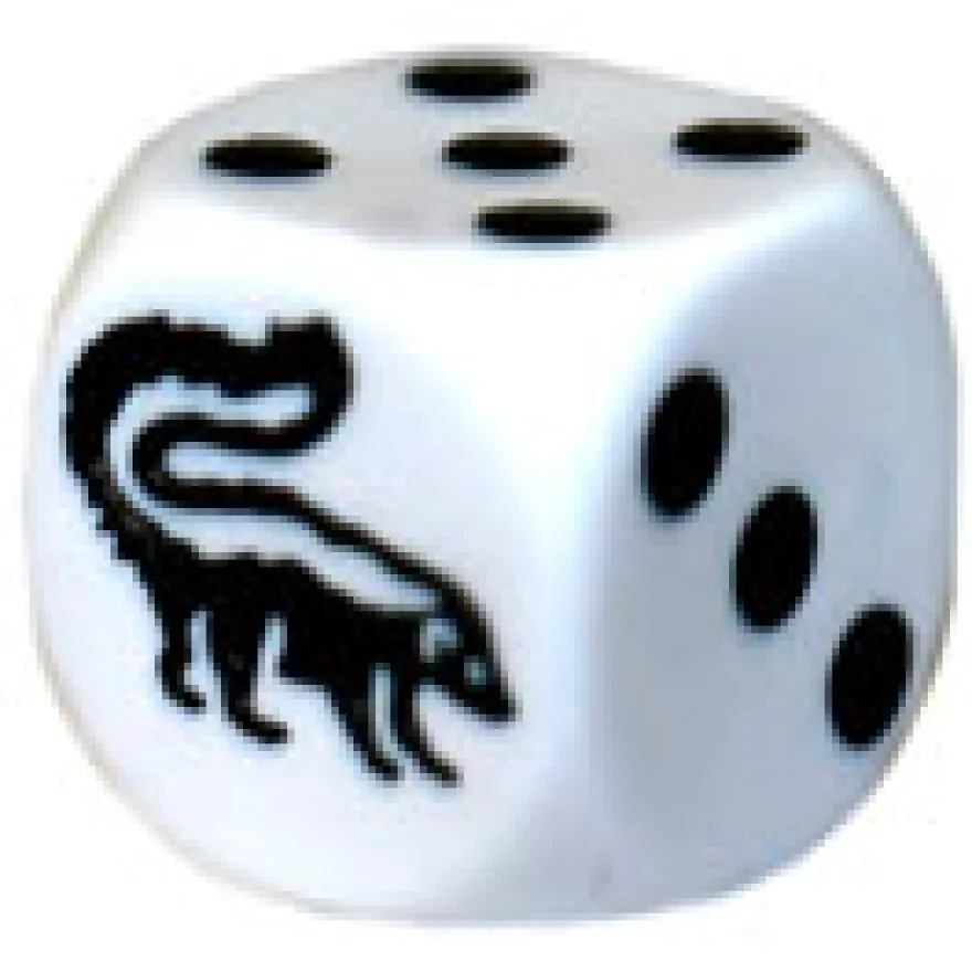 Dado d6 con Animale - Puzzola