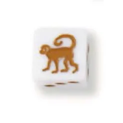 Dado d6 con Animale - Scimmia