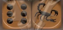 Dado d6 con Animale - Scorpione