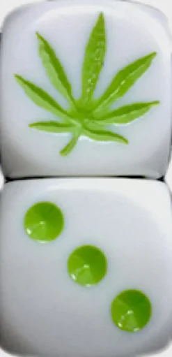 Dado d6 con Immagine - Marijuana