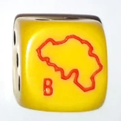 Dado d6 con Immagine - Nazione: Belgio
