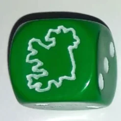 Dado d6 con Immagine - Nazione: Irlanda