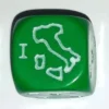 Dado d6 con Immagine - Nazione: Italia