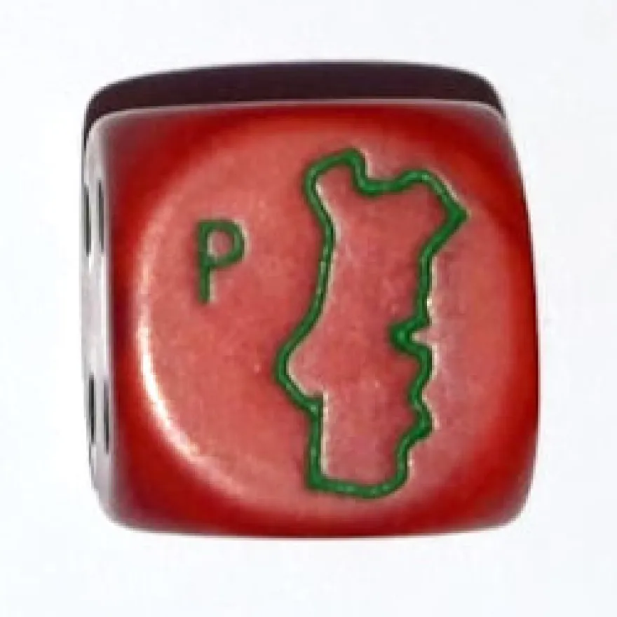 Dado d6 con Immagine - Nazione: Portogallo