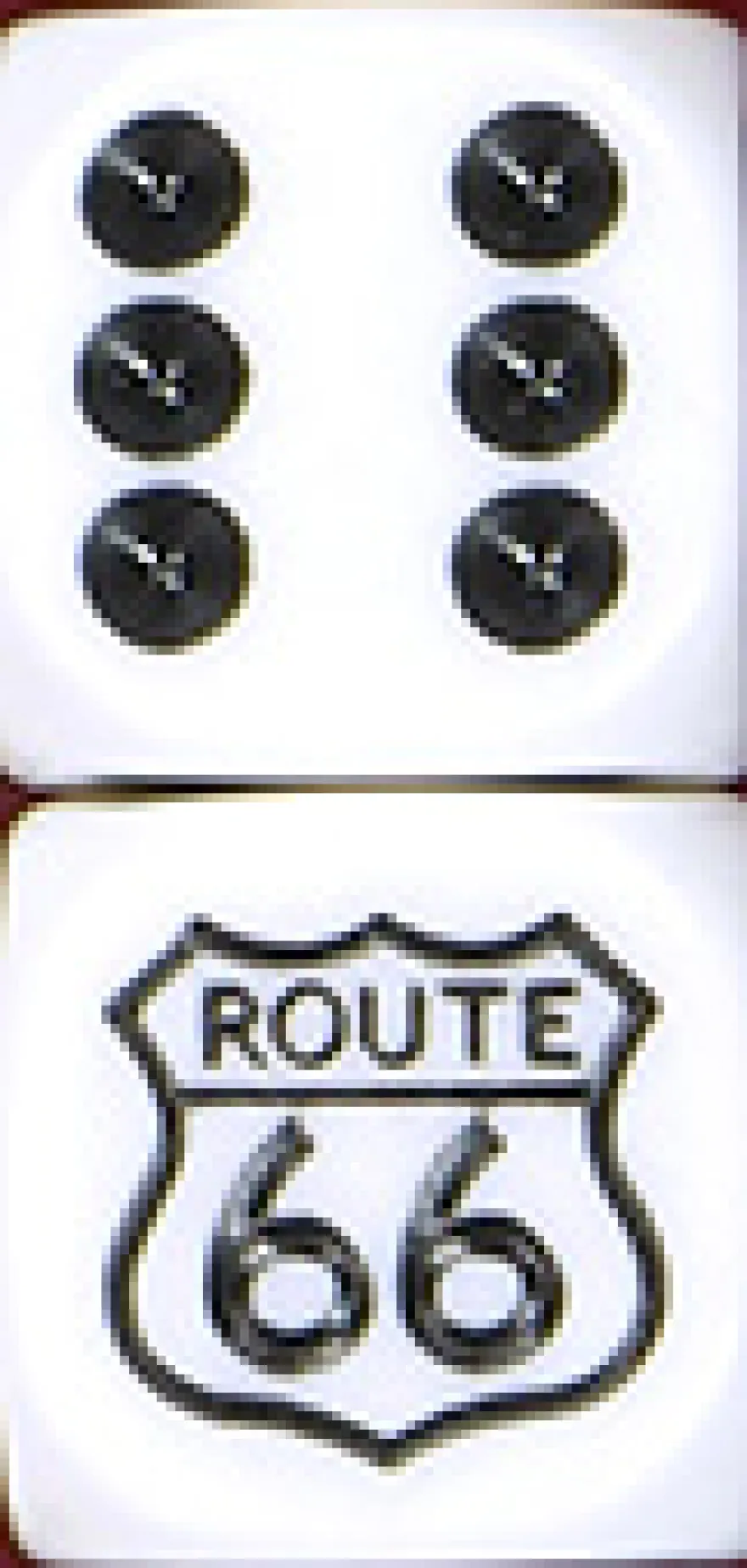 Dado d6 con Immagine - Route 66