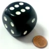 Dado d6 Magnum - 32 mm Nero/Bianco