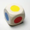Dado d6 16mm in Legno - Facce Colorate