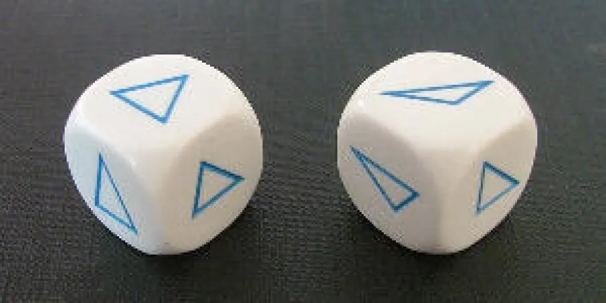 Dado d6 20mm - Triangoli