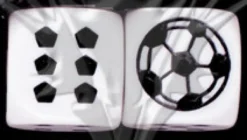 Dado d6 - Pallone da Calcio