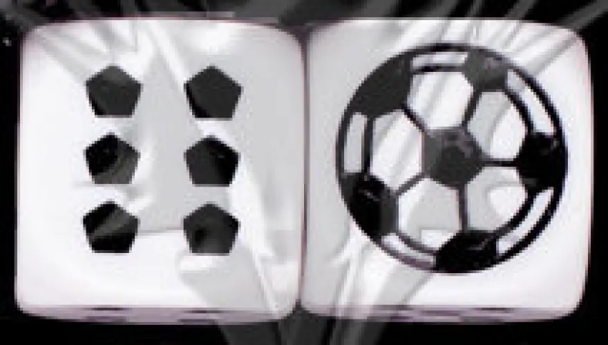 Dado d6 - Pallone da Calcio