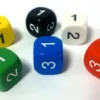 Dado Medio d6 - d3 Numeri da 1 a 3 ripetuti