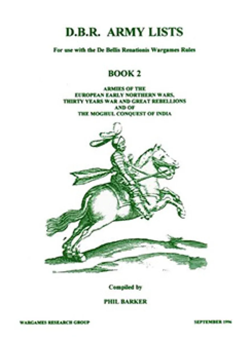 DBR De Bellis Renationis Army Lists - Book 2