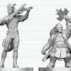 D&D Nolzur's Marvelous Miniatures - Tiefling Bard & Dwarf Cleric