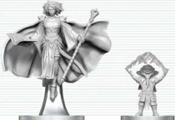 D&D Nolzur's Marvelous Miniatures - Gnome Warlock & Aasimar Wizard