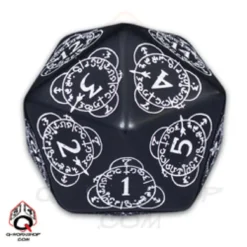 D20 Segnapunti Gigante - Nero