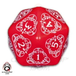 D20 Segnapunti Gigante - Rosso