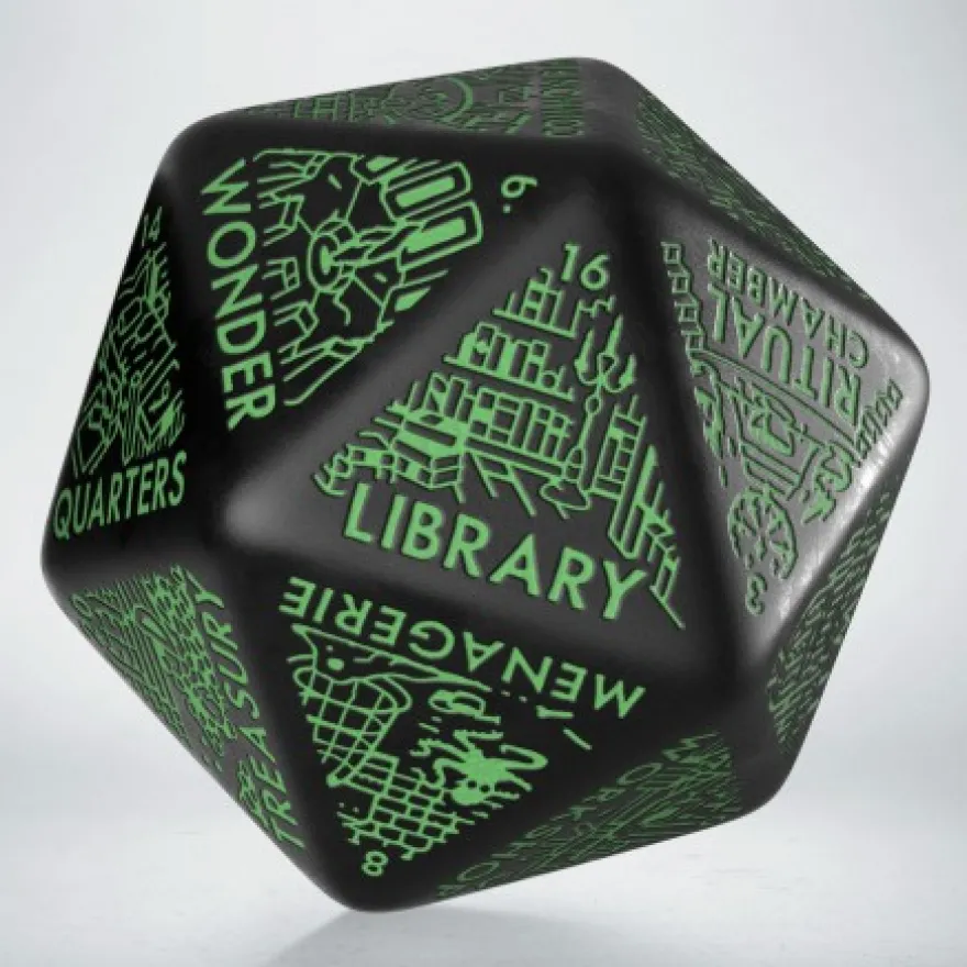 Dungeon Generator Die - Nero, Verde