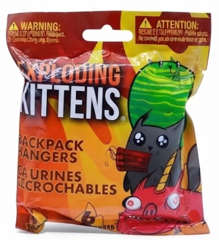 Exploding Kittens - Portachiavi/Peluche da Zaino Bustina Singola (1)