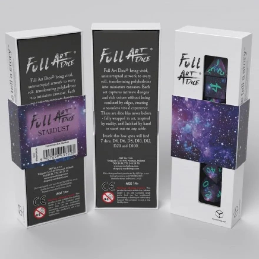 Full Art Dice Set: Stardust