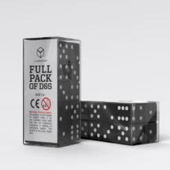 Full Pack Of D6: Nero/Bianco (20)