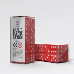 Full Pack Of D6: Rosso/Bianco (20)