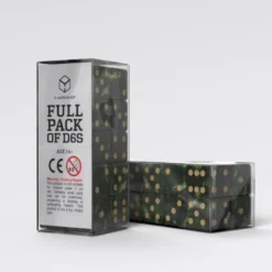 Full Pack Of D6: Verde Bottiglia/Oro (20)