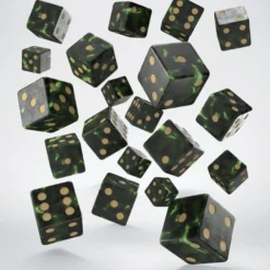 Full Pack Of D6: Verde Bottiglia/Oro (20)
