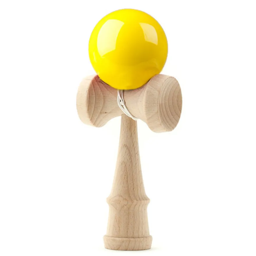 Kendama Yattaman in legno - Giallo