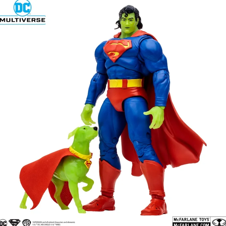 McFarlane DC Comics - Multiverse Superman & Krypto (Return of Superman) McFarlane Platinum Edition 7" Figure