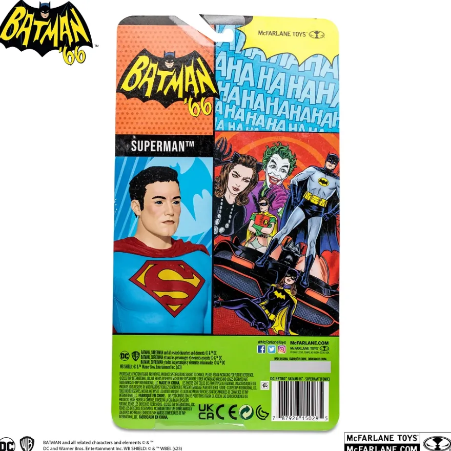 McFarlane DC Comics - Superman (DC Retro: Batman 66 Comic) 6" Figure