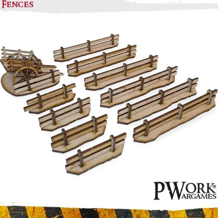 MDF Terrain Scenery - Fences (S)